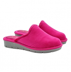 CHAUSSONS FEMME FUCHSIA CONFORTABLES